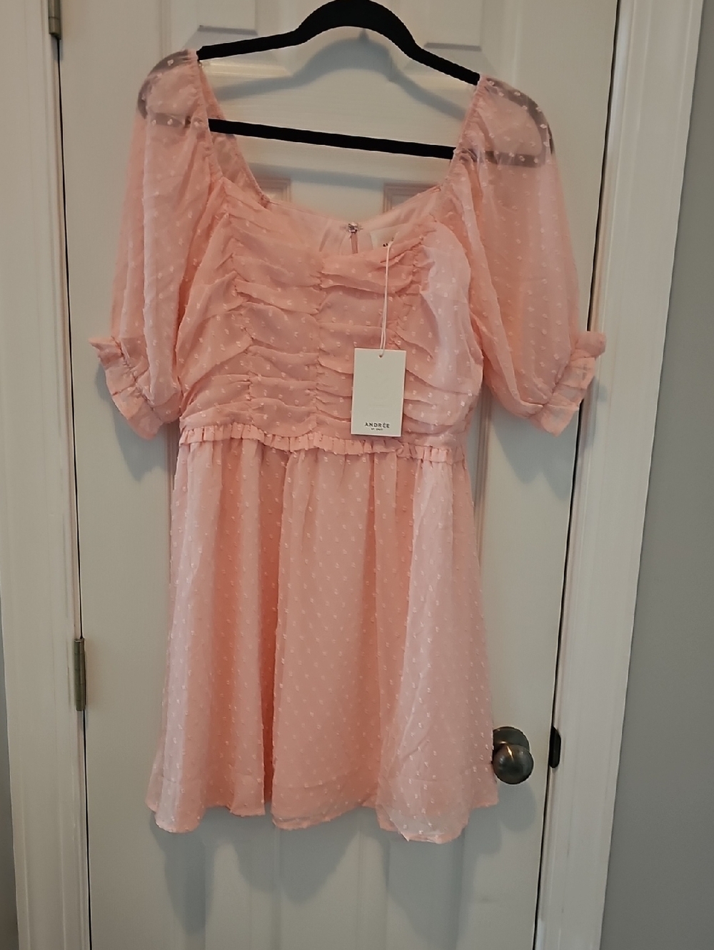 ANDREE BY UNIT Blush Pink Mini Dress